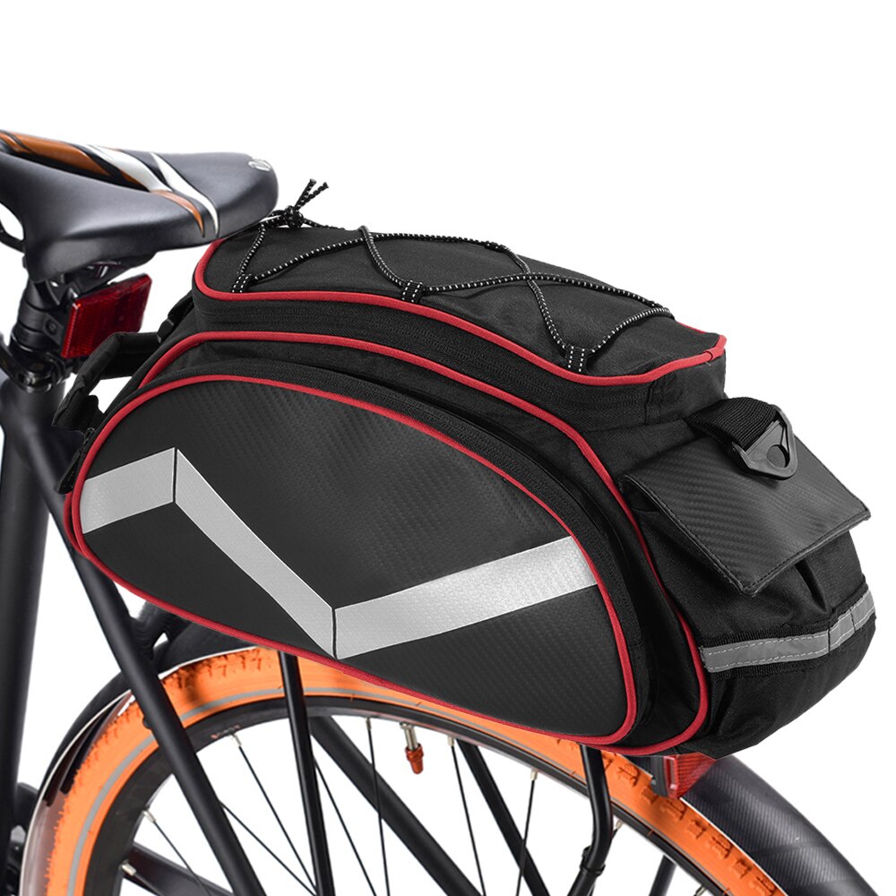 Bolsas de equipaje de rejilla trasera de almacenamiento de alforjas de bicicleta de 13L