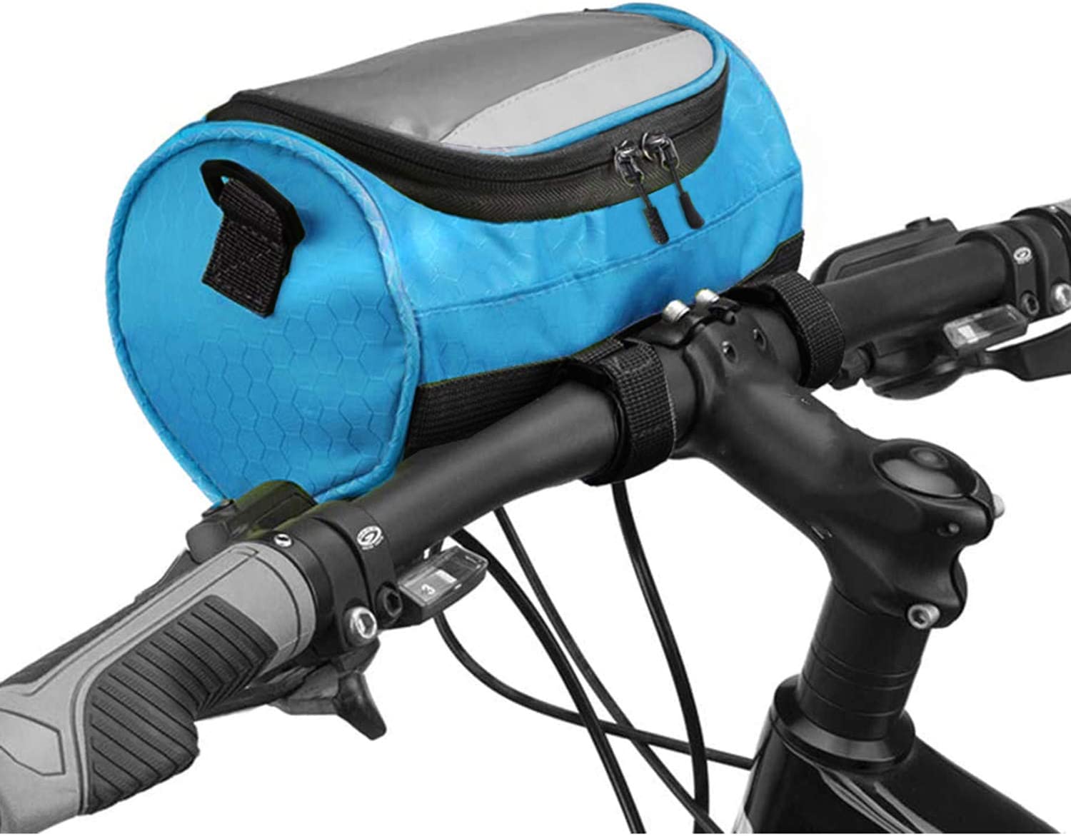 Bolsa de manillar de bicicleta para bicicletas de carretera, bicicletas de montaña y motocicletas.